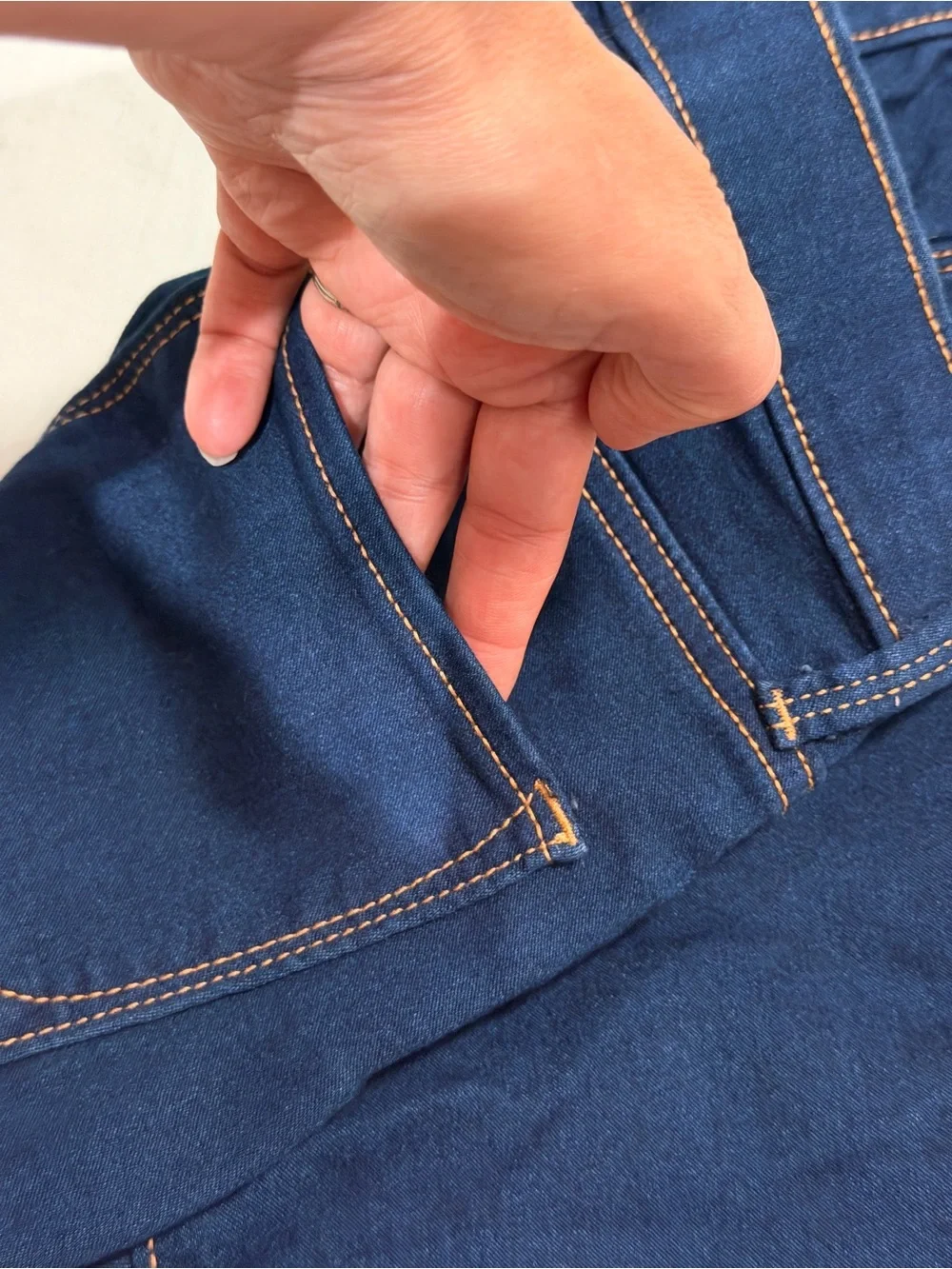 Old Navy Dark Blue Stretch Jeggings with Contrast Stitching